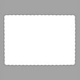 thumbnail image 1 of Paper Placemats for Dining Table  Disposable Scalloped Edges Blank Table Mats Great for Parties and Christmas Table Decorations 10"x14" 50 Pack (White), 1 of 2