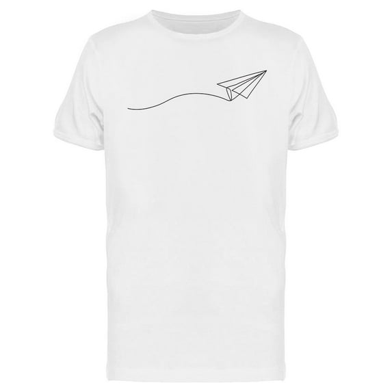 Paper Plane Design T-Shirt Men -Image by Shutterstock, Male 3X-Large