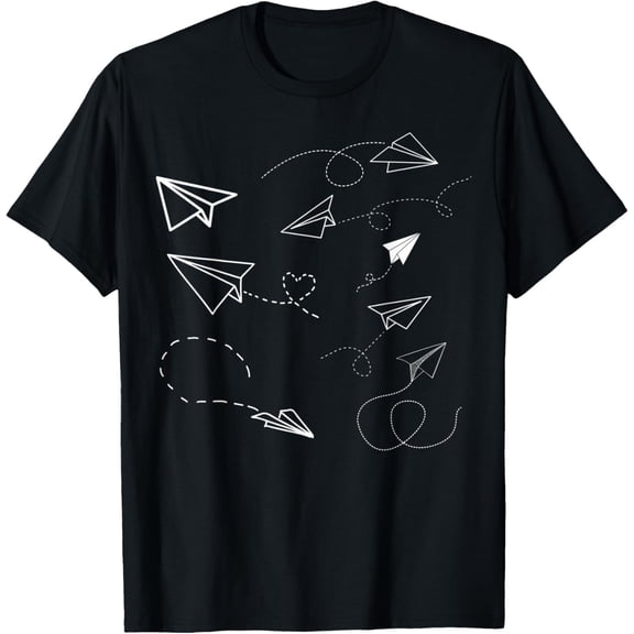 Paper Plane Love Funny Paper Plane Fold T-Shirt