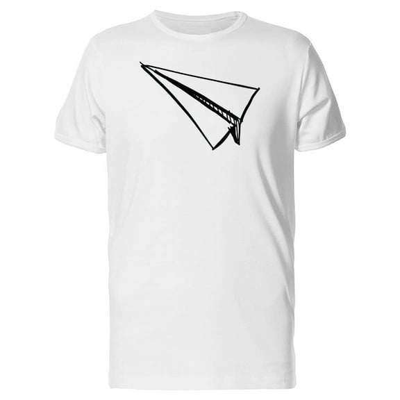 Paper Plane Sketch Style T-Shirt Men -Image by Shutterstock, Male 3X-Large