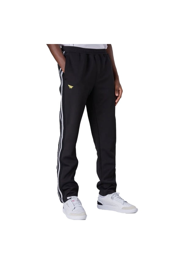 Kingston Crochet Stripe Men's Track Pant Black 600111-blk (Size L)