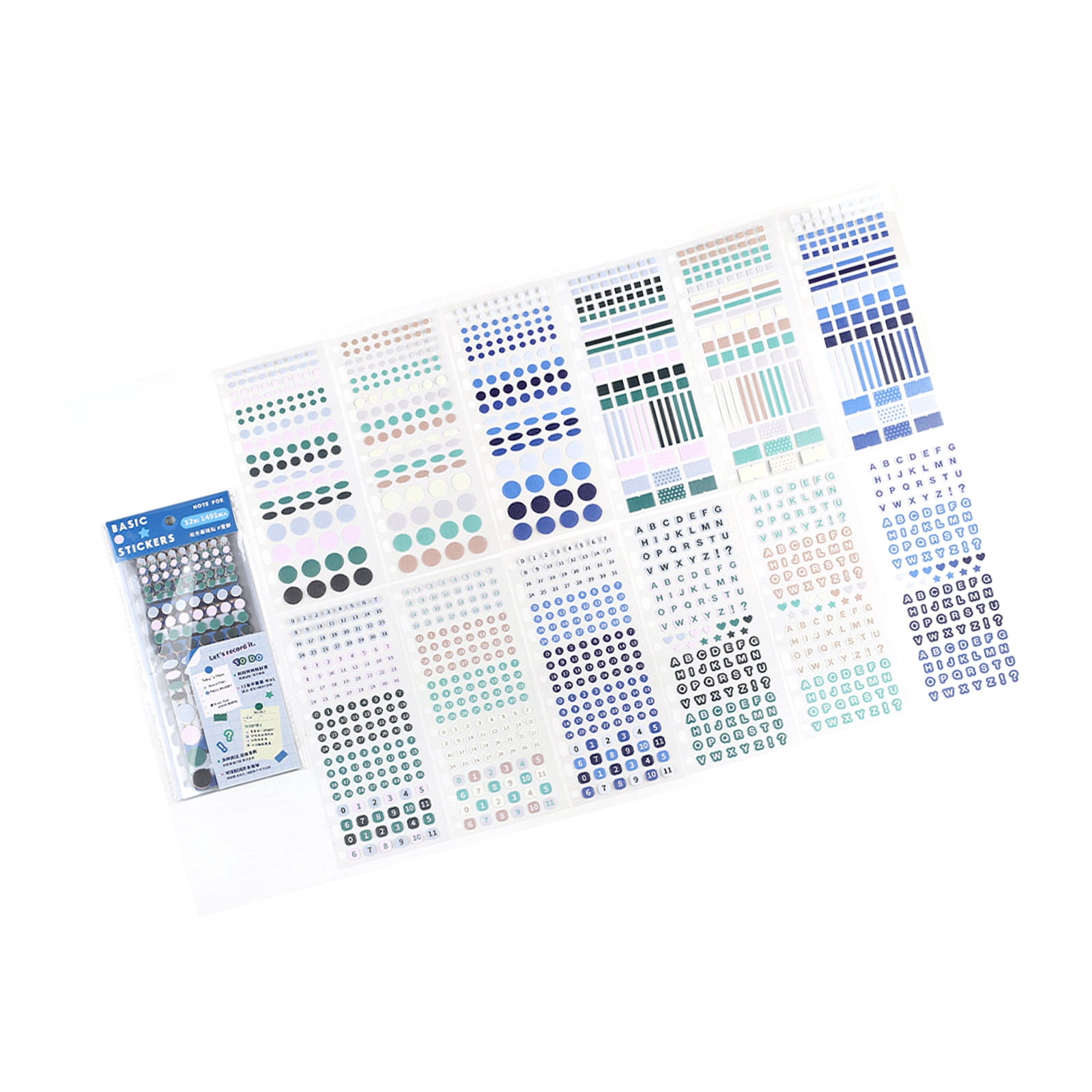 Emphasize Color Paper Planning Stickers with Individually Die-Cut Markers for Color ...