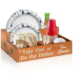 Shop Versatile Paper Plate and Utensil Caddies for Your Kitchen
