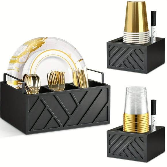 Paper Plate Utensil Caddy