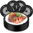 thumbnail image 1 of Plastic Paper Plate Holders, 10Inch Reusable Paper Plate Holder, Round Plate Tray for Wedding Birthday Party Dinner, 12Pcs, Black, 1 of 2