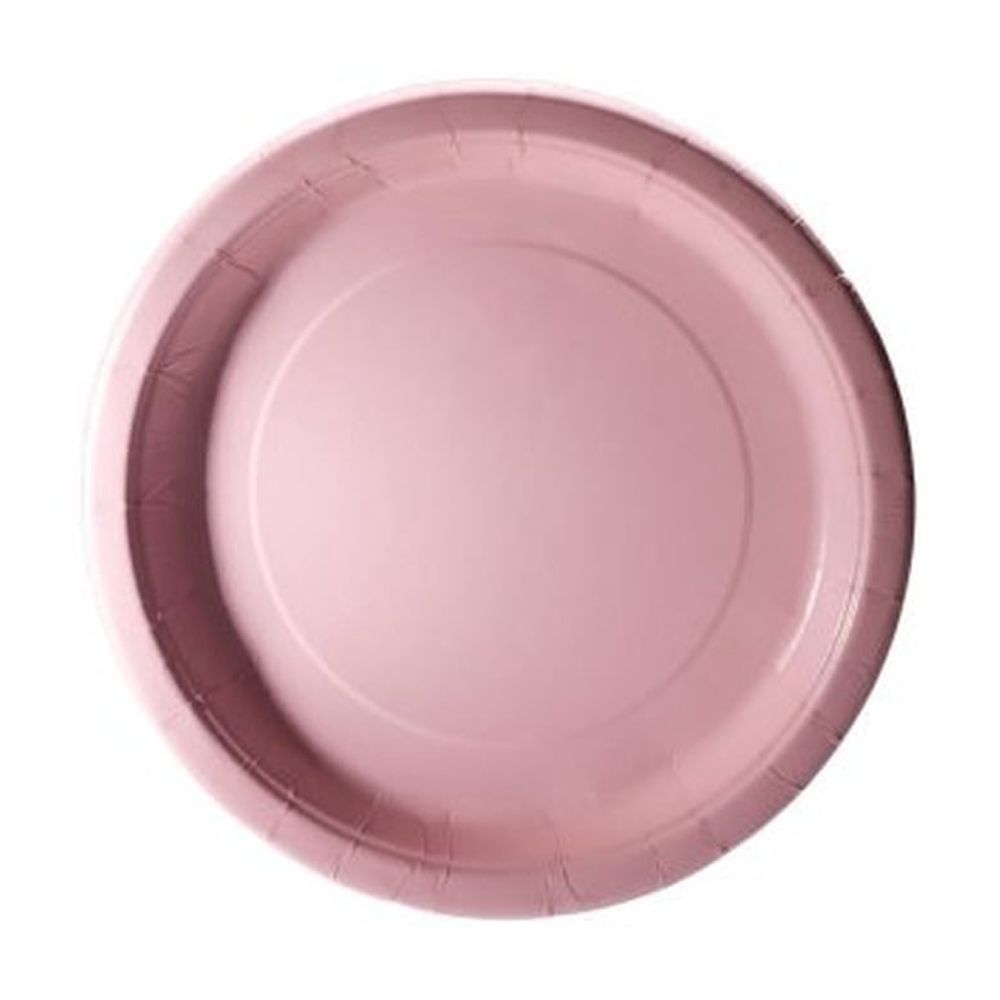 Paper Plates, 7 in, Light Pink, 20ct (Pack of 32)