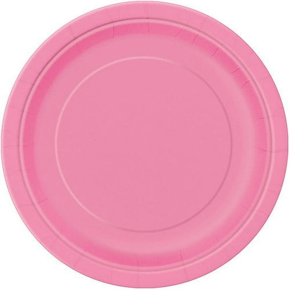 Paper Plates, 9 in, Hot Pink, 16ct