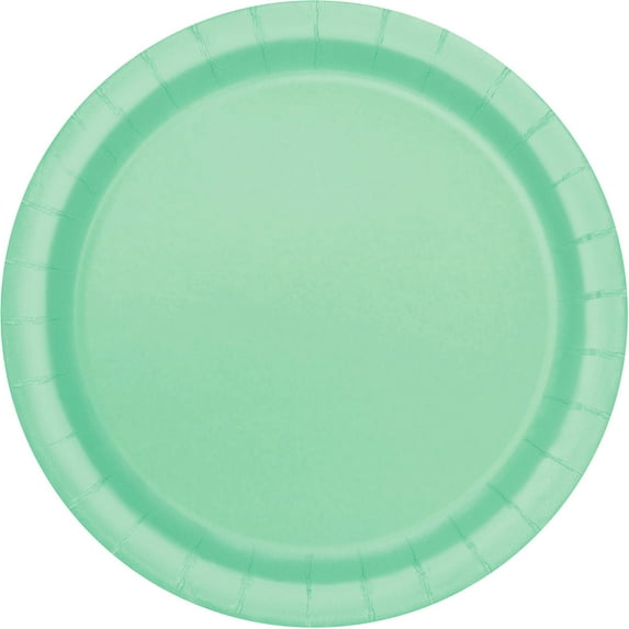 Paper Plates, 9 in, Mint Green, 16ct