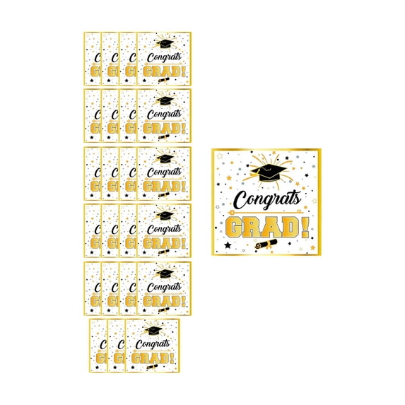 Paper Plates And Cups 2026 Disposable Dinnerware Set 7-inchs 9-inchs Graduation Season Adult Party Supplies Class Of 2026 Celebration Tableware Kit