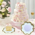 thumbnail image 1 of Paper Plates Disposable Plates Petaly Shaped Cake Plates Picnic Plates Outdoor Disposable Paper Plates Thickened Tableware Paper Plates Fruit Plates Dessert Plates, 1 of 6