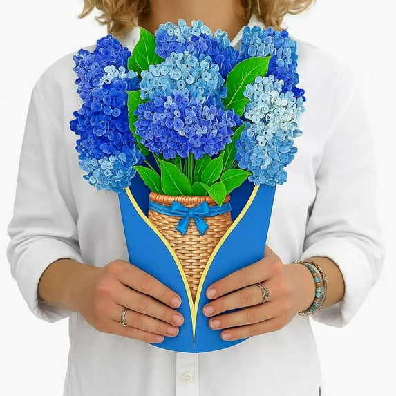 3D Pop Up Flower Bouquet Card – Large Tulip Greeting Card with Envelope, for Mother’s Day, Birthday, Anniversary, Valentine’s, Wedding