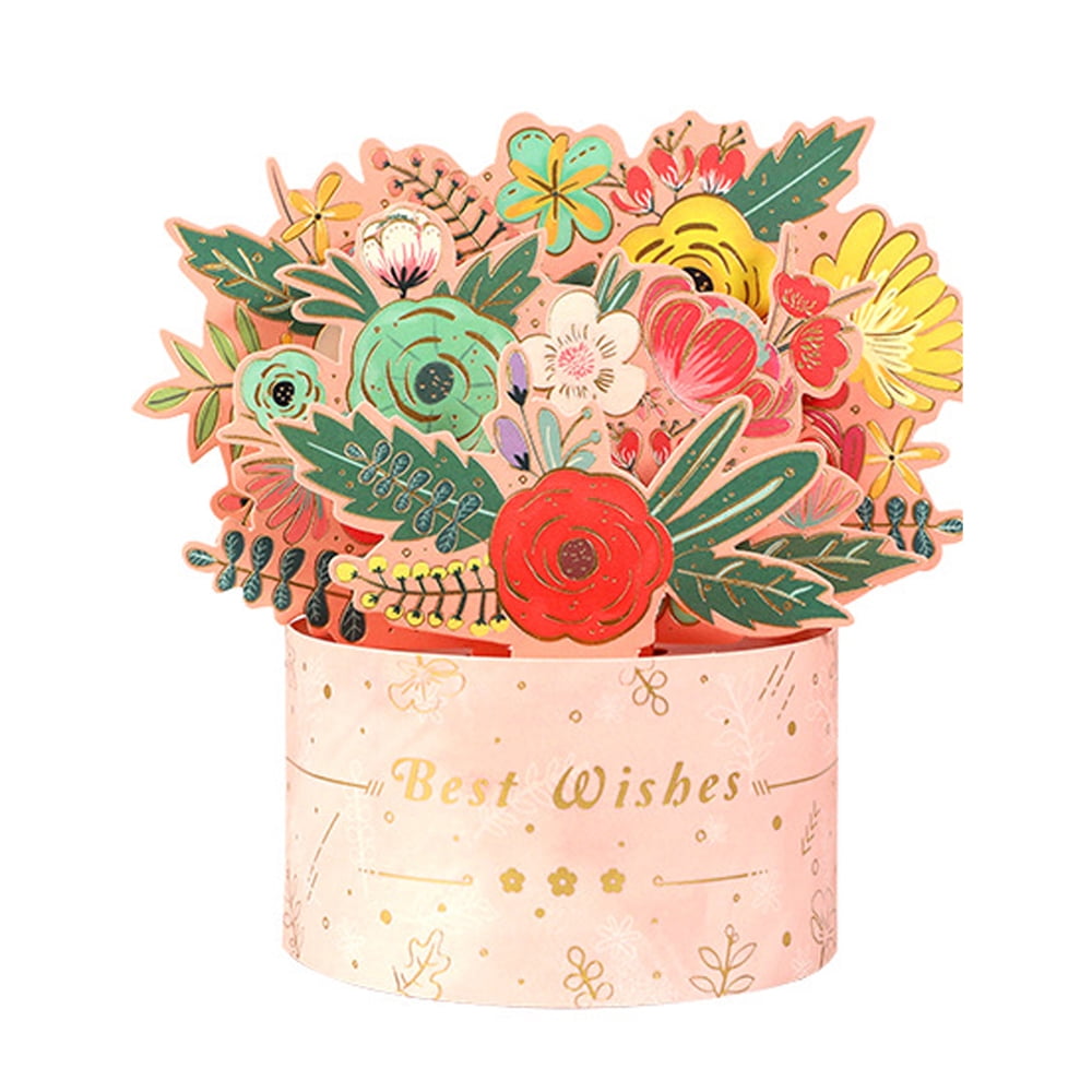 Paper Pop Up Card, For Mothers Day, Valentines Day Christmas