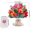 Paper Pop Up Cards, 3D Pop Up Flower Bouquet Card, Gifts For Women With Gre
