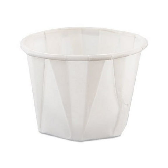 Paper Portion Cups 1oz, White, 250/Bag, 20 Bags/Carton