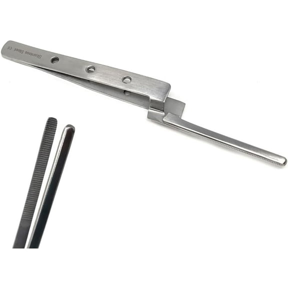 Paper Positioning Forceps Stainless Steel Tweezers for Lab Use and Detail Tasks Small Item Placement