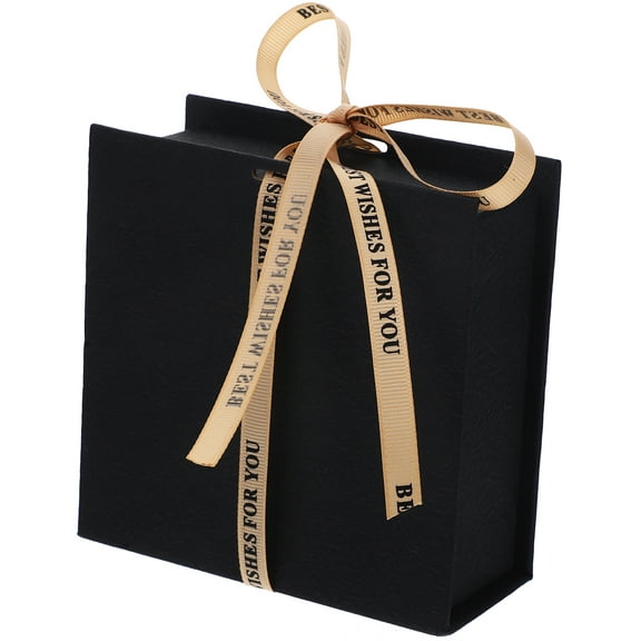 Paper Present Storage Case Magnetic Boxes for Gifts Holder Black