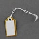 Paper Price Cards Can be tied on the products 26x14x0.3mm Rectangle White