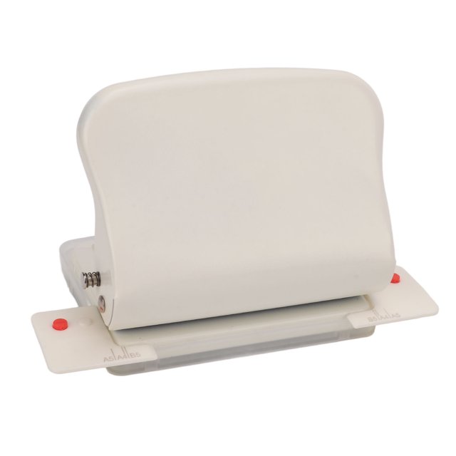 Paper Punch, Incisive Edge 10 Holes Handheld Hole Punch Plastic Bottom