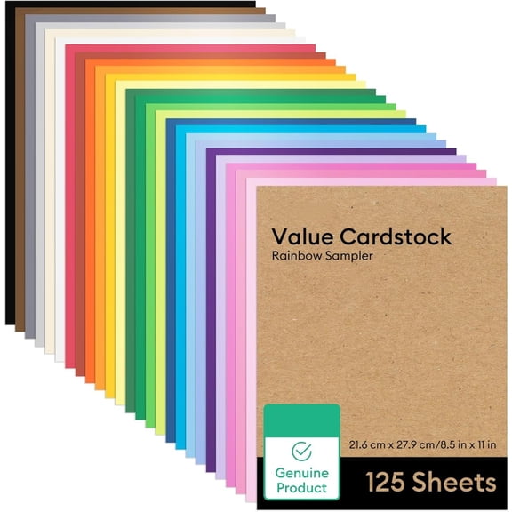 Paper, Rainbow Sampler - 125 sheets (8.5" x 11") - Letter Size
