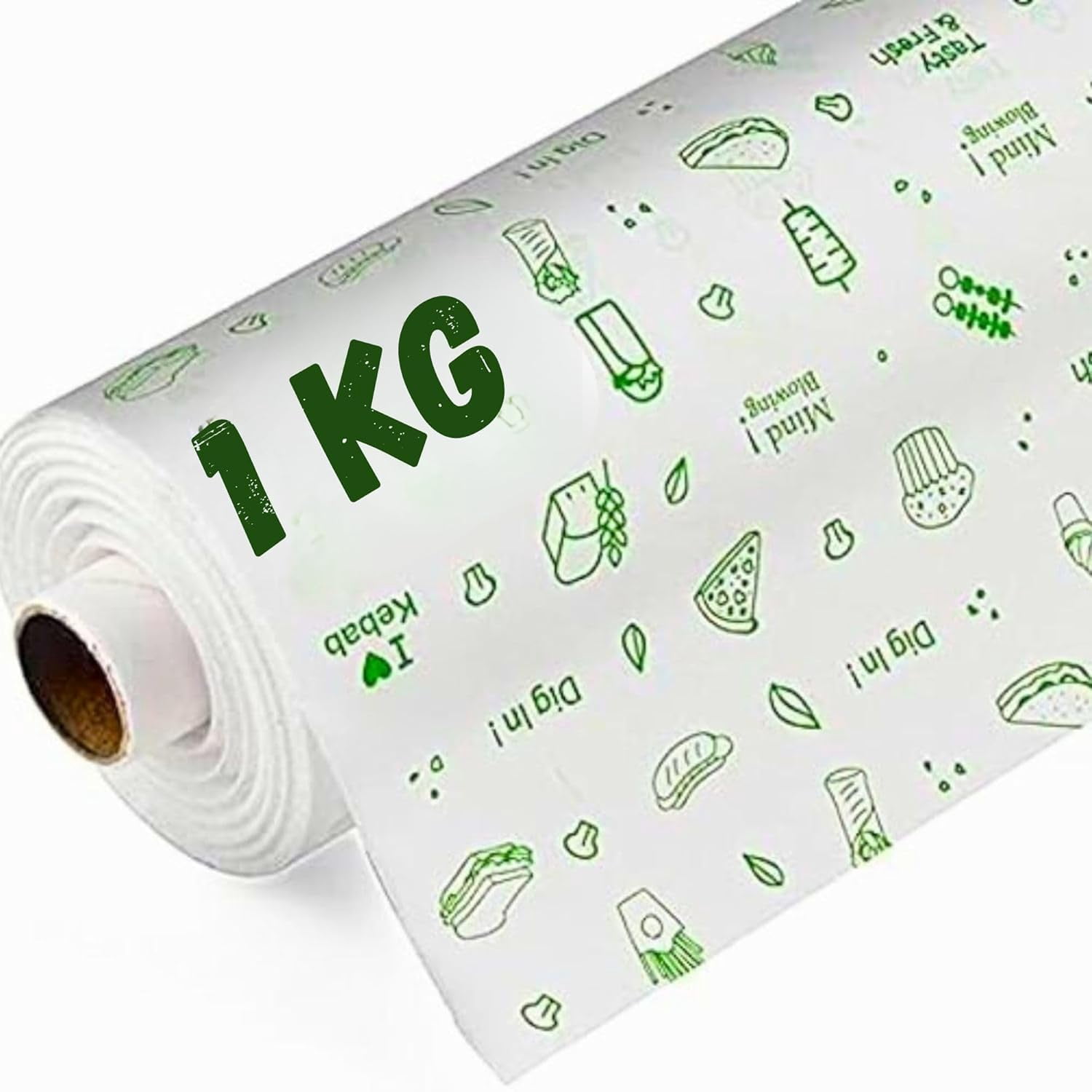 Wrapping Paper Roti Paper Roll for Kitchen Food Wrap 1KG Premium NonStick Butter Wrapping ...