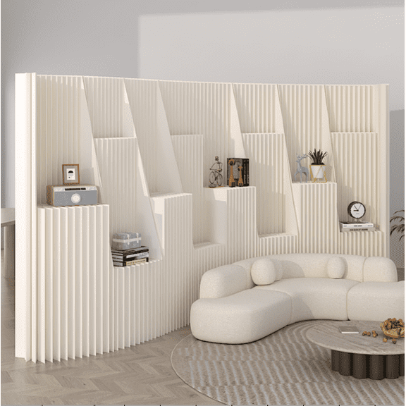 Paper Room Divider, Portable Foldable Wall Partition, Privacy Screen for Home Office, Lightweight Temporary Wall, Sturdy Paper Room Partition