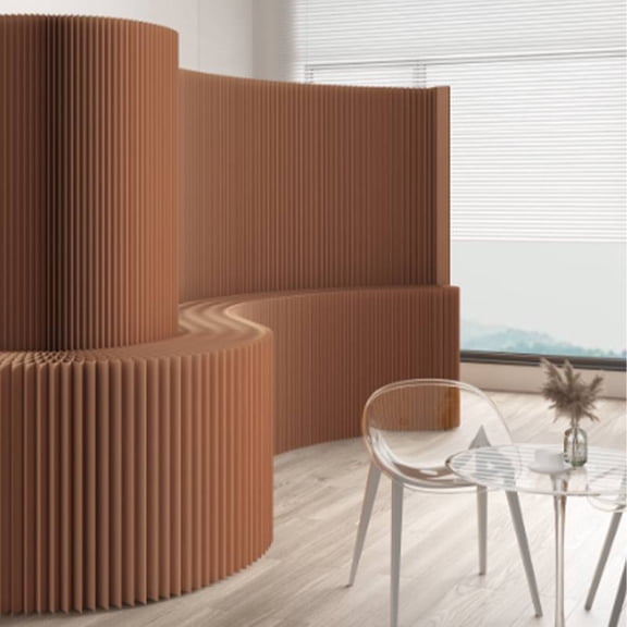 Paper Room Divider, Portable Foldable Wall Partition, Privacy Screen for Home Office, Lightweight Temporary Wall, Sturdy Paper Room Partition