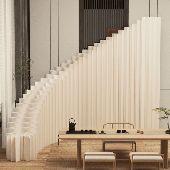 Paper Room Divider, Portable Foldable Wall Partition, Privacy Screen for Home Office, Lightweight Temporary Wall, Sturdy Paper Room Partition