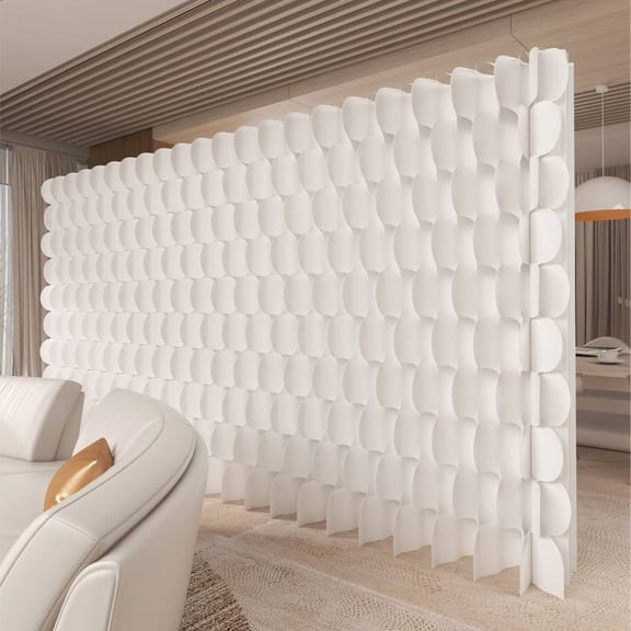 Paper Room Divider, Portable Foldable Wall Partition, Privacy Screen for Home Office, Lightweight Temporary Wall, Sturdy Paper Room Partition