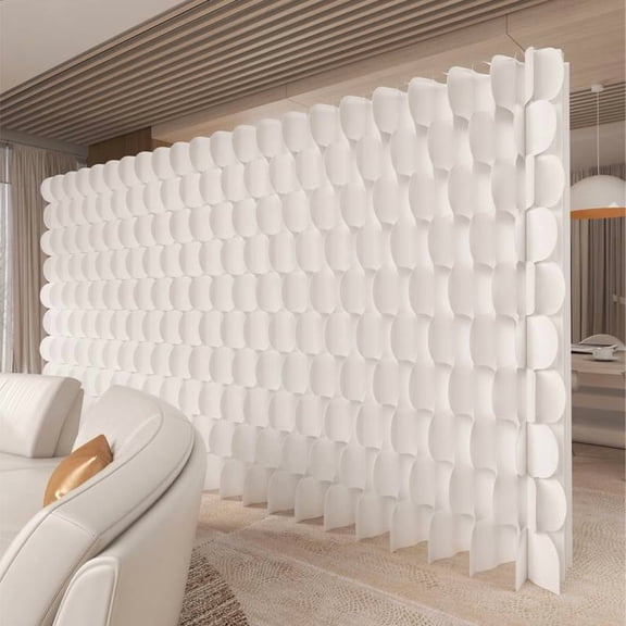 Paper Room Divider, Portable Foldable Wall Partition, Privacy Screen for Home Office, Lightweight Temporary Wall, Sturdy Paper Room Partition
