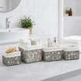 thumbnail image 1 of Paper Rope Storage Utilities Baskets Totes Set of 4 Grey, 1 of 6