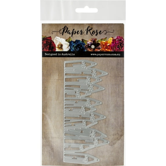 Paper Rose Dies-Pencil Border