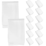 HEANUJJ White Paper Sandwich Bags with Wax Coating Waterproof Grease Resistant for Storage Use 10X5 inch