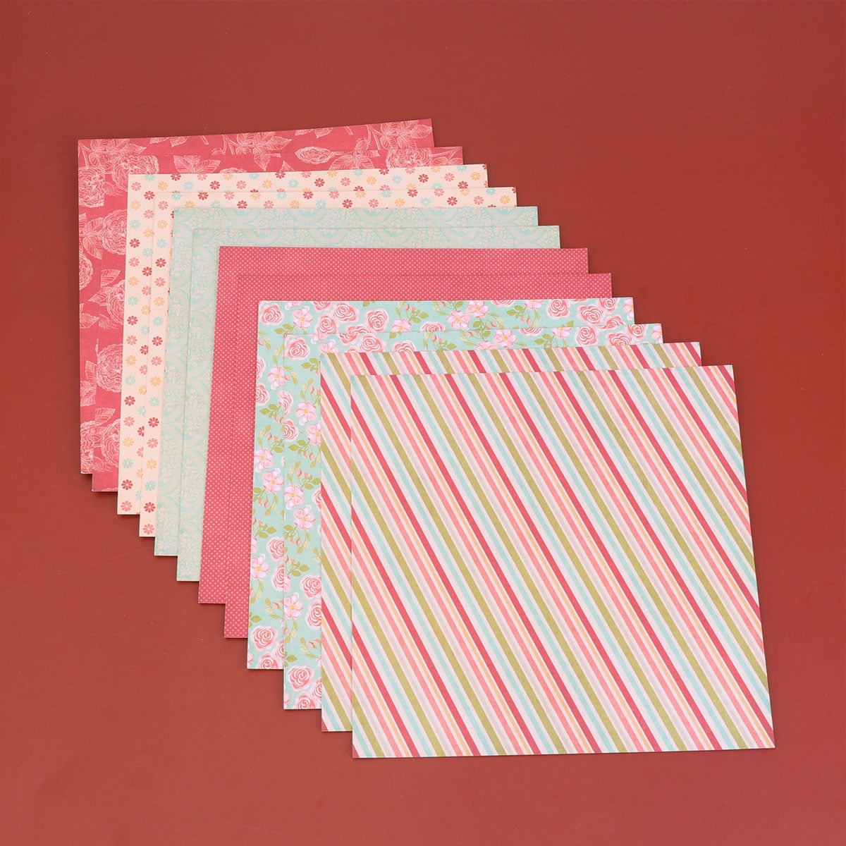 Paper Scrapbook Pattern Valentine Decorative Cardstock Collection