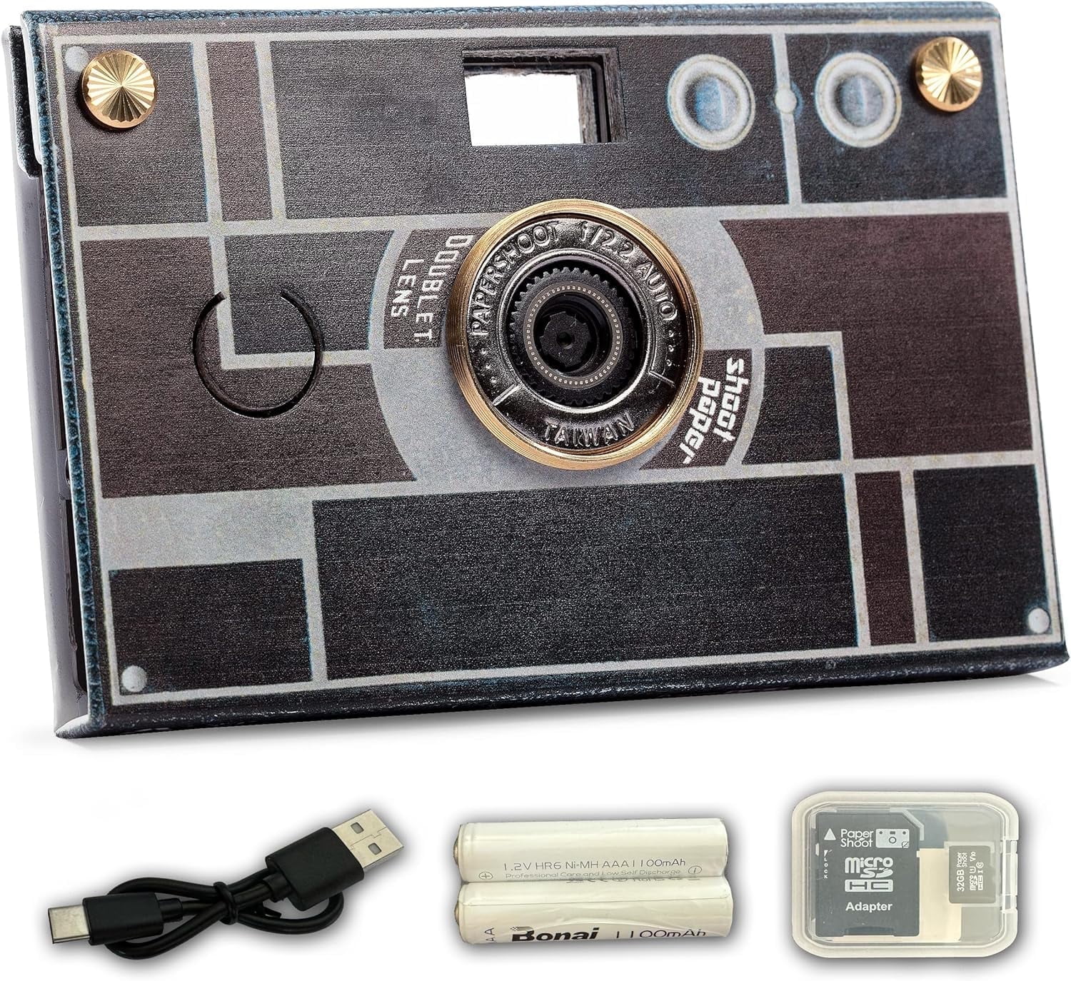 Vintage-Look Film Paper Shoot Camera - 18MP, 4 Filters, 10 Sec Video &  Timelapse, 32GB Memory Card & Accessories - Walmart.com