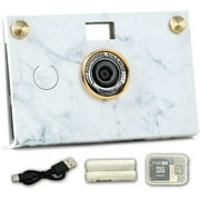 Paper Shoot Camera - 18MP Compact Digital Papershoot Camera Gift for Kid with Four Filters, 10 Sec Video & Timelapse - Includes: 32GB SD Card, 2 Batteries & Camera Case - Zen Matsuba