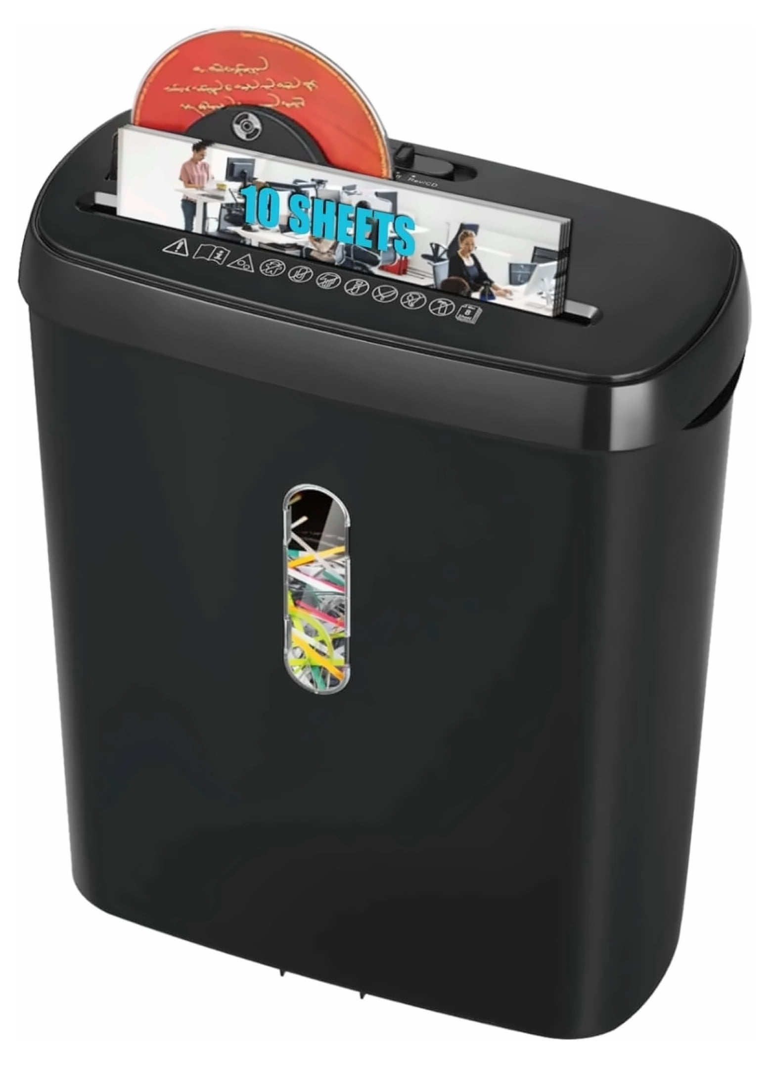 Paper Shredder, 10-Sheet Strip Cut - Home Office Shredder with 3.17 Gallon Basket - P-2 Security - CD & Credit Card Shredder - Low Noise, Jam Proof, ETL Certified