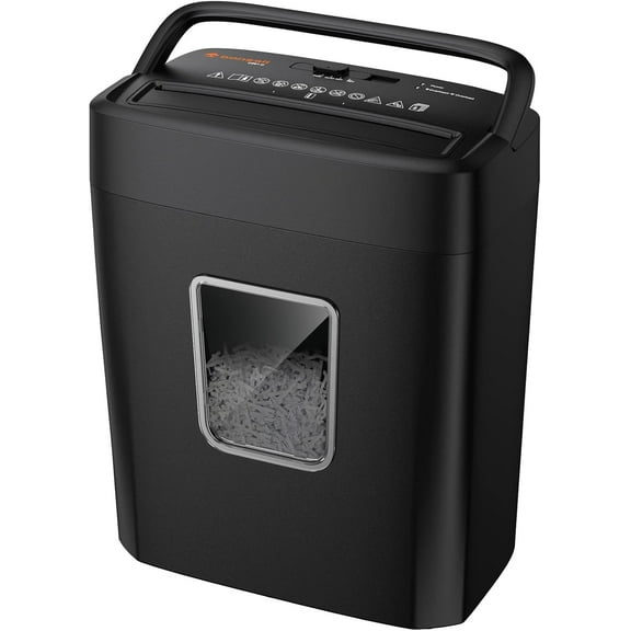 Paper Shredder, 8-Sheet Crosscut Home Office Shredder with 4.2 Gallon Bin, P-4 Security Level Document Shred Credit Card/Mail/Staple/Clip (C261-C Updated)