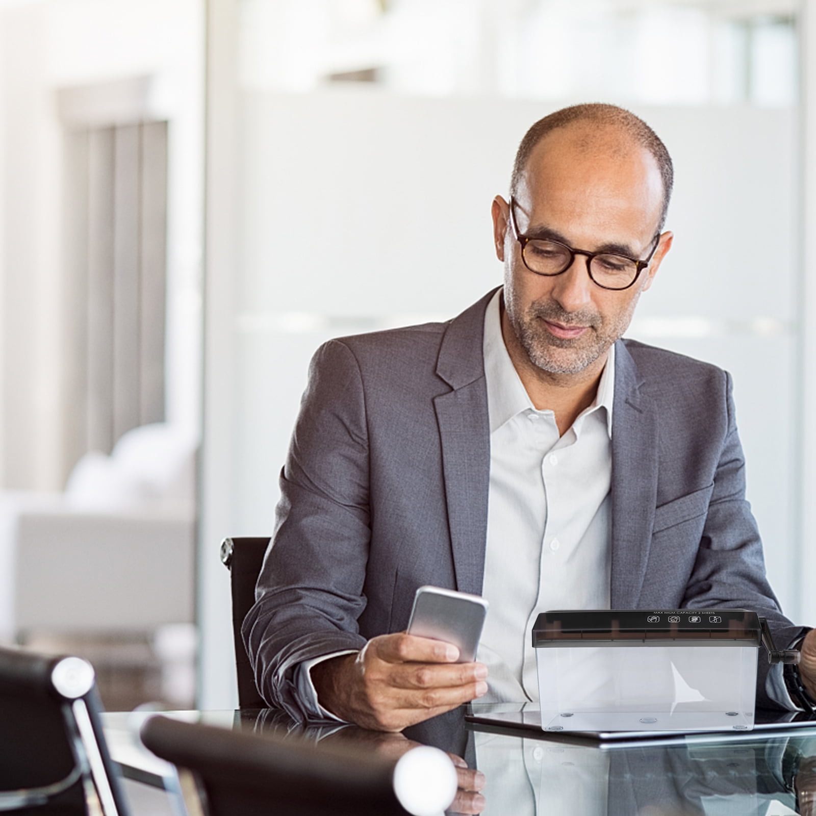 Paper Shredder A4 Paper Mini Destroyer Manual Shredder Paper Strip
