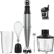 Immersion Blender Handheld Hand Blender 1100W, Trigger Variable Speed 5 in 1 Stick Blender, Emulsion Blender with Chopper, Whisk and Frother for Soup, Baby Food and Smoothies