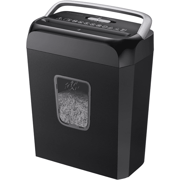 Paper Shredder for Home Use,6-Sheet Crosscut Paper and Credit Card Shredder for