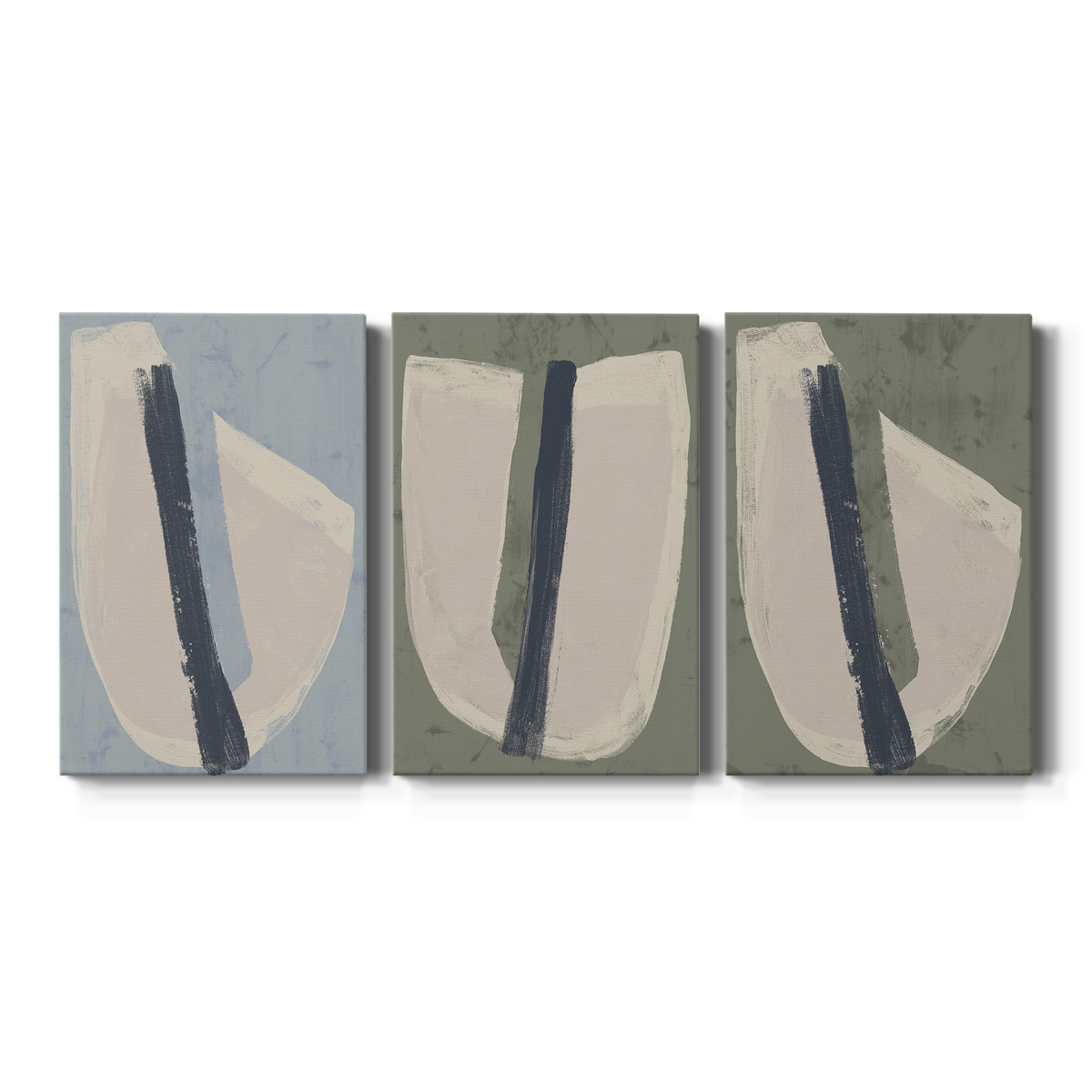 Paper Slice II Premium Gallery Wrapped Canvas - Ready to Hang - 12 x 18 Each
