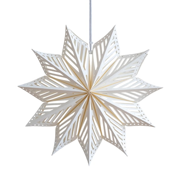 Paper Snowflake Ornament Waterproof Wrinkles Resistant for Christmas Tree Ceiling Window Decoration