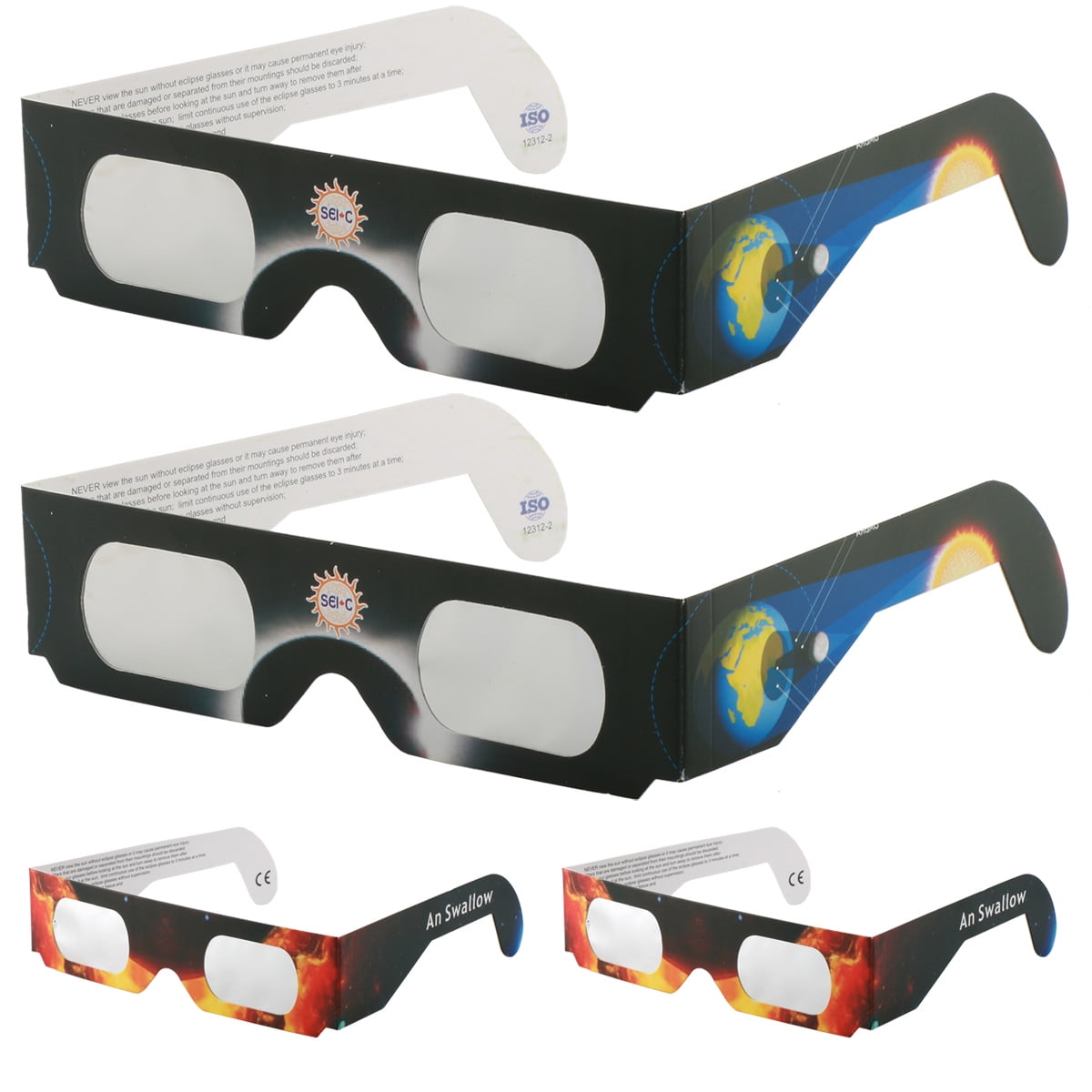 Paper Solar Eclipse Eyeglasses AAS Approved 2025 2023, CE and ISO