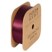 Paper Source Satin Ribbon - Raisin, 1" x 10 yds