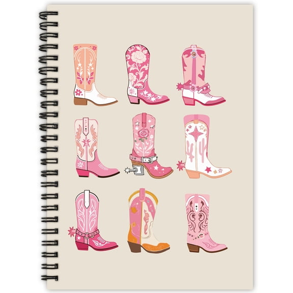 Paper Spiral Notebook Rectangle Shoes 210x152mm 80 sheets/pc