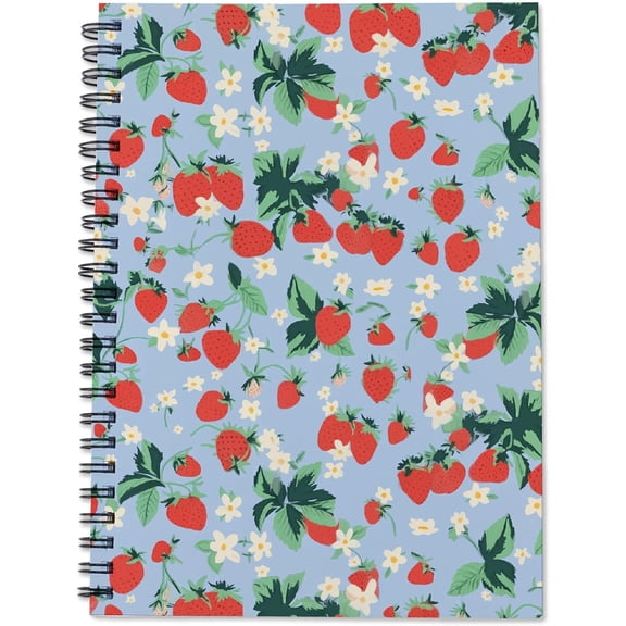 Paper Spiral Notebook Rectangle Strawberry 210x152mm 80 sheets/pc for DIY