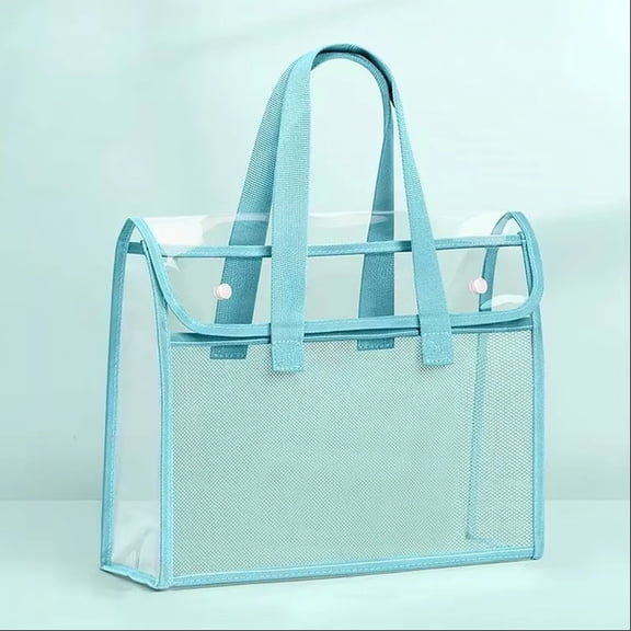 Paper Storage Pouch Book Bag File Organizer for School Supplies Office Documents,Blue