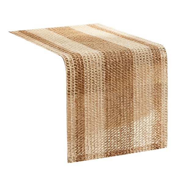 Paper Table Runner for Dining and Coffee Tables, with Openwork Texture and a Construction That Folds for Storage