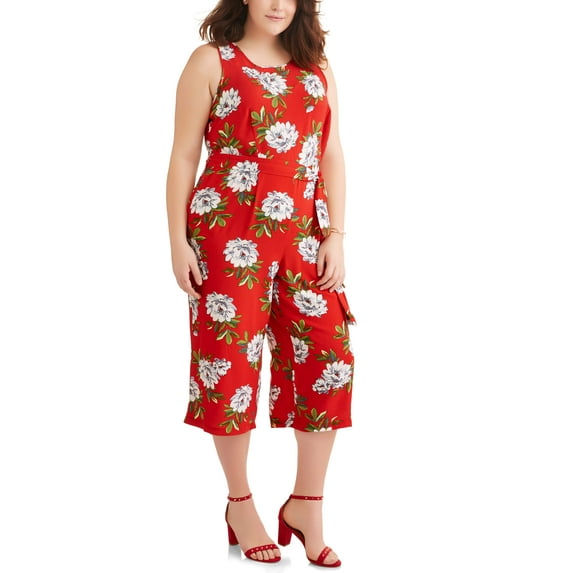 Paper Tee Women's Plus Sleeveless Floral