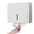 thumbnail image 1 of Paper Towel Dispenser,Wall Mount Dispenser Hand Towel Tissue With Key Hand Towel Tissue Lock Kitchen Bedroom Key Lock Kitchen Paper Towel Dispenser Towel Tissue With Dsfen Wyan White, 1 of 7